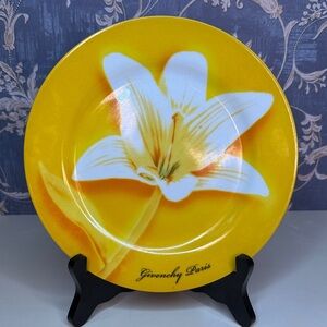 Vintage Givenchy Paris Flower Porcelain 8" Plate "Les Fleurs de Parfums"